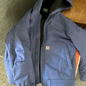 Girls Carhartt Winter Coat, Fleece Lined, Size Large (14), Light Purple